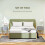 Set of Two Elegant Bedside Tables - Grey/Gold-Tone 6
