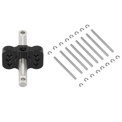 1x Differential Locker Spool Diff Lock Spool for  Slash Rustler & 8Pcs Suspension Pins 44mm with E-Clips