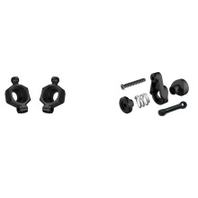 2Pcs Rear Wheel  Hub Carrier for SG 1603 SG 1604 SG1603 SG1604 & 1set Servo Saver Buffer Swing Arm Link Rod