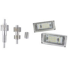 2X 18 LED Number License Plate Light for E46 4DR Sedan 325I 328I 99-03 & 1set Car Wing Side Mirror Folding Gear