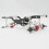 Metal Chassis Pull Rods Drag Link Suspension Silver with 4 Pcs Metal  Damper Silver 8