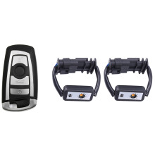 3 Pcs Car Accessories: 1 Pcs Car Remote Key Fob Case Blade & 2 Pcs Dynamic Turn Signal LED Taillight Module
