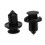 40Pcs 10mm Push-Type Plastic Bumper  Flare Fastener Rivet & 1 Set Car Left and Right Front Bumper Bracket Kit 5