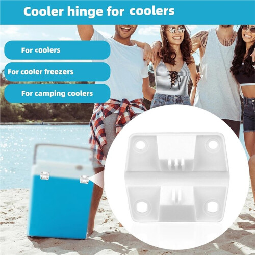 4pcs Durable Plastic Cooler Hinges Replacement Kit for  with Screws 2