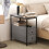 Side Table, Narrow Bedside Table, Grey 1