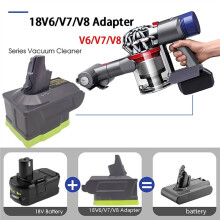 RYO18V6/V7/V8 Litiumjonbatteriadapter för 18V för V6 V7 V8-Serien Sladdlös Dammsugare P108
