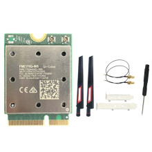 QCNCM865 WiFi7 Wireless WiFi Card 5800M 5.4 2.4G/5G/6Ghz M.2 Wireless WiFi Adapter for Win10/11+10DB Antenna