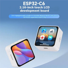 Waveshare ESP32-C6 2.16inch AMOLED Display AI Development Board Without Battery 480x480 TouchScreen for DeepSeek