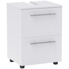 HOMCOM Badkamerkast met lade, compacte opbergruimte, wit
