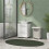 HOMCOM Badkamerkast met lade, compacte opbergruimte, wit 3