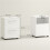 HOMCOM Badkamerkast met lade, compacte opbergruimte, wit 5