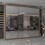 MN Furniture (Walnut 250cm) Modern Triple Mirrored Sliding Wardrobes 1