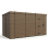 15x9 Pent Composite Shed Tanalised (Single Door, No Windows) 2
