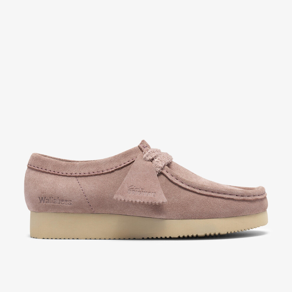 Clarks (Standard, 4.5 (Adults')) Wallabee Lite. Dusty Pink Suede