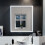 NES Home LED 600 x 700mm Mirror Cabinet Storage Wall Mounted Bathroom Cupboard 2