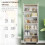 HOMCOM Freestanding Kitchen Cupboard,White 3