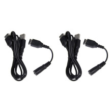 2X Lade Kabel und 3,5 mm Kopfhoerer Kopfhoerer Buchse Adapter Kabel für Gameboy Advance Sp