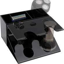Electric Razor Stand Holder Shaving Organizer Bathroom Storage Black