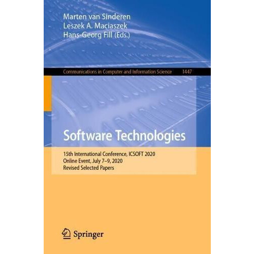 Software Technologies 15th International Conference ICSOFT 2020 Online