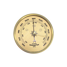 130mm Gold Barometer - Präzises atmosphärisches Druckmessgerät