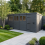 19x8 Pent Composite Shed Tanalised (Single Door, With Windows) 1
