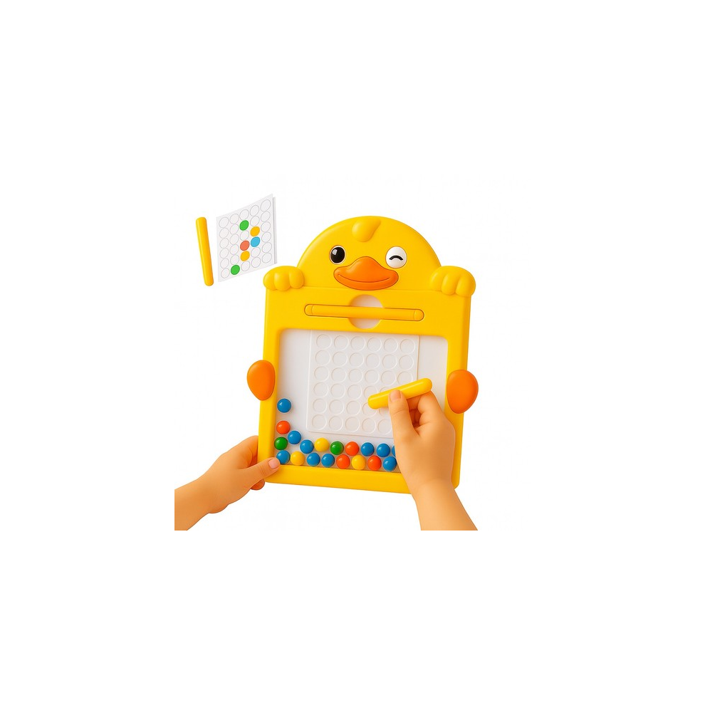Photos - Construction Toy Kids 14 Design Magnetic Drawing Board Pen Colorful Dot Bead Art Pad Toddlers Toy