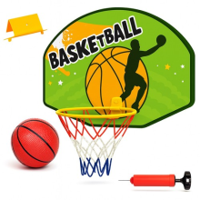 Mini Basketball Hoop Wall Mounted 34x27 cm Indoor Sports Activity Set For Kids