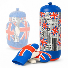 Kids Punching Bag with Gloves Set Sports Training Junior Mitts for Children