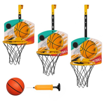 Mini Basketball Hoop Wall Mounted 31x25 cm Adjustable Height Sports Activity Set