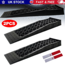 2 Pack Caravan Levelling Ramp Set Black 3 Step Wheel Chock for Car Motorhome UK