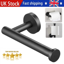 Stainless Steel Toilet Paper Holder Matte Black Toilet Roll Holder Wall Mounted