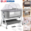 3-in-1 Baby Bedside Crib Sleeper Bassinet Safe Co-Sleeping Storage Adjustable 1