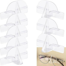 8PCS Wall Mount Eyeglass Holder Sunglasses Organizer Adhesive