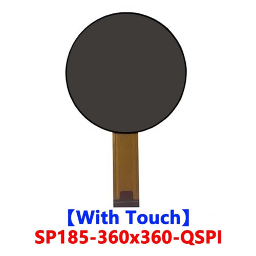 EchoEar 1.85 Inch Round Touch Screen QSPI LCD 360x360 Resolution Display with CST816T Touch Controller ST77916 Driver 2