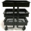 Mini Trolley Storage Rack with Wheels Dollhouse Shelf Display Green 5