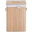 Narrow Laundry Basket with Lid, 72L Hamper with Removable Bag 2