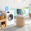 Narrow Laundry Basket with Lid, 72L Hamper with Removable Bag 4