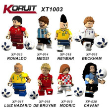 (XP019) Kerui World Cup Minifigure Building Blocks XP013-020 Soccer Minifigures Kids Educational Toys Set of 6