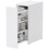Narrow Bathroom Cabinet with Drawer, Freestanding Storage, White 2