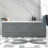 NES Home Nes Home Matt Grey 1700mm Magnetic Door Durable PVC Front Bath Panel 2