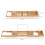 HOMCOM Bamboo Bathtub Tray, Adjustable Bath Board with Holder 5