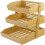 3 Tier Bamboo Fruit Basket Storage Rack for Kitchen Bread Snacks 2