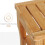 Bamboo Shower Stool with Shelf, Bathroom Seat, Natural 8