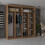 MN Furniture (Walnut 203cm) Modern Double Mirrored Sliding Wardrobes 3