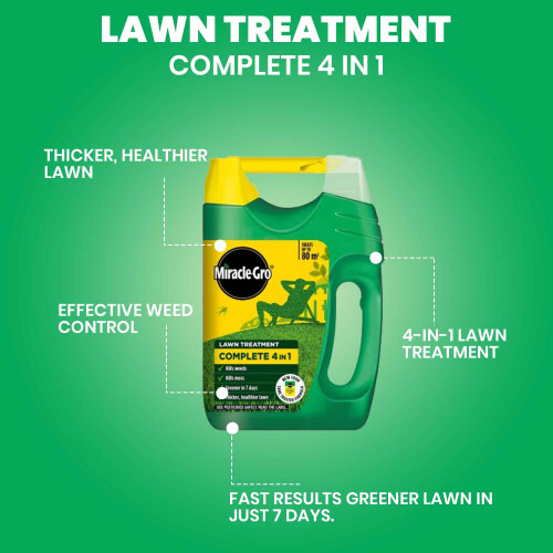 Miracle-Gro Miracle Gro Complete 4 in 1 Lawn Treatment 80m2 1