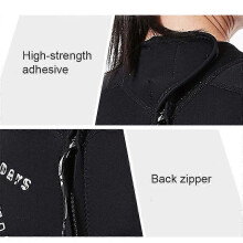 (X, Black Blue Sleeves) Wetsuits Women 3mm Neoprene Diving Suits Surfing Swimming Long Sleeve Keep Warm Back Zip for Water Sports