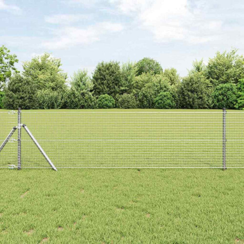 VidaXL vidaXL Doppelstabmattenzaun 1000 x 40 cm Silber