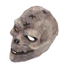 1-teilige Halloween-Latex-Vogelscheuchen-Totenkopfmaske für Partys, Aufführungen und Kostümrequisiten mit realistischen Details