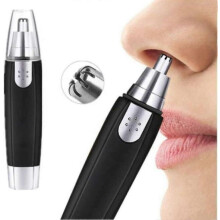 Nose and Ear Hair Trimmer for Men and Women, Painless Eyebrow and Facial Hair Clipper, Battery Operated, Waterproof Grooming Tool for Home
