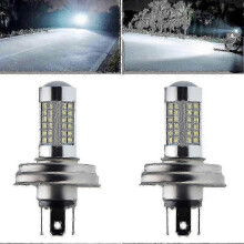 Lot de 2 ampoules de phare à LED P45T R2 6000 K pour scooter et cyclomoteur, feux de croisement et de route 12 V, lumière blanche durable